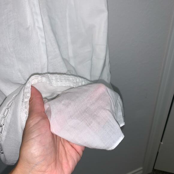 Anthropologie Sunday Best White Flutter Sleeve Shift Mini Dress - Picture 5 of 9